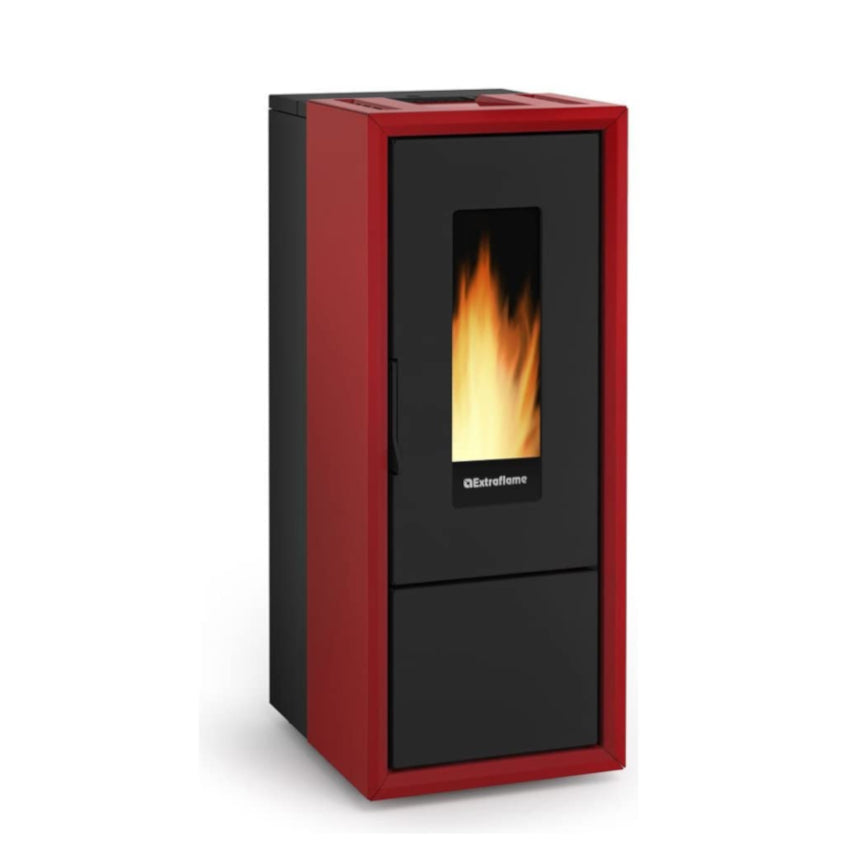 Extraflame Pelletofen | Hermetisch | Bordeaux
