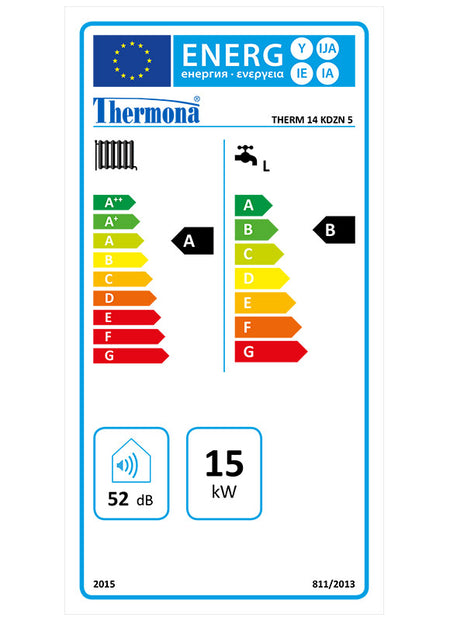 Thermona Heiztherme Brennwerttherme mit integriertem Warmwasserspeicher
