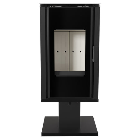 Kratki Kaminofen Koza Enyo Flat 03 | Standfuß | Korpus drehbar | 6 kW 