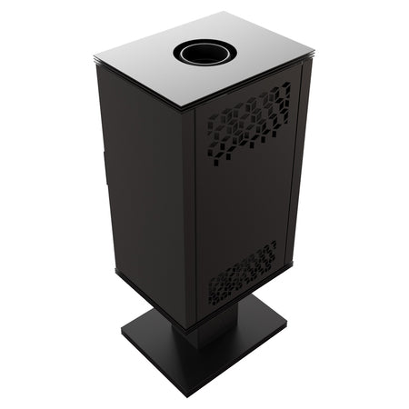 Kratki Kaminofen Koza Enyo Flat 03 | Standfuß | Korpus drehbar | 6 kW 