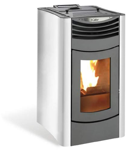 KALOR Pelletofen Ermetica NUX 98 weiss | klimworld.com