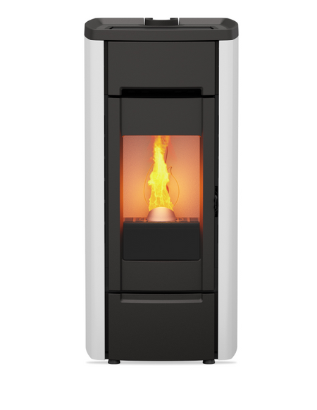Kalor Pelletkamin Ermetica 98 Cast Iron Mod 6 weiss | klimaworld.com