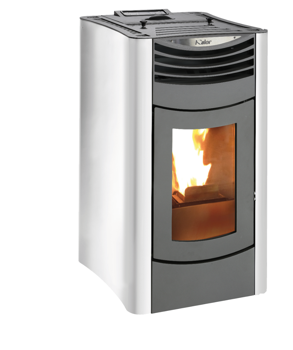 KALOR Pelletofen Ermetica 98 Nux Mod 8 weiss | klimaworld.com