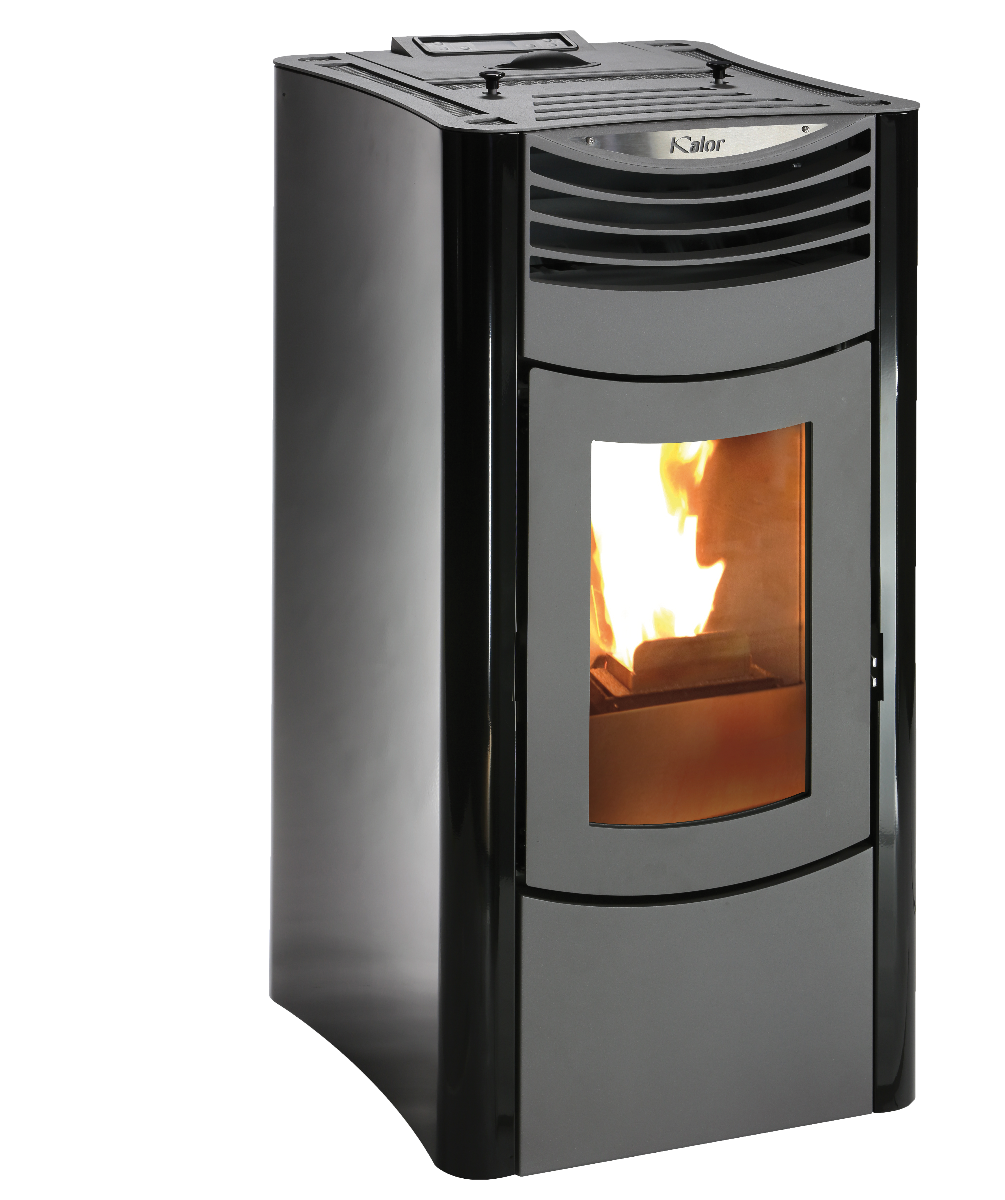 KALOR Pelletofen Ermetica 98 Nux Mod 8 schwarz | klimaworld.com