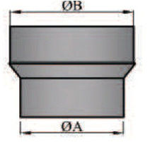 Rauchrohr/Ofenrohr Erweiterung 150/160mm
