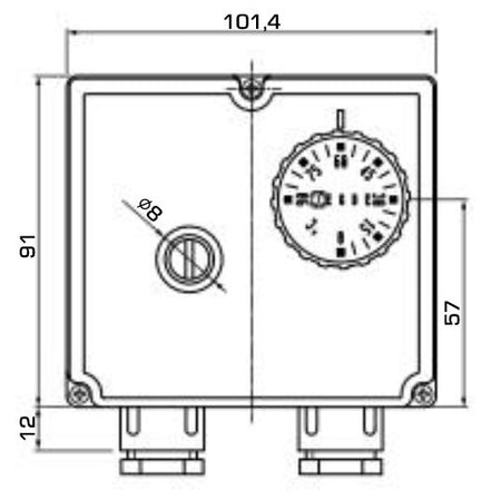 Doppelthermostat ESBE 0 bis 90 °C