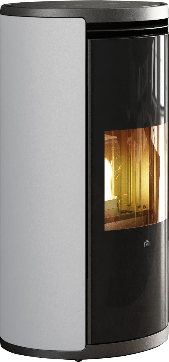 Edilkamin Pelletofen Evia2 Up Stahl weiß