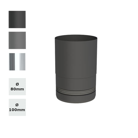 Pellet - Ofenrohr | Kesselanschluss | mit Einzug
