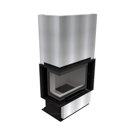 KRETZ | Kamineinsatz F 110 | Eckkamin links | 10 kW  ➔ www.klimaworld.com