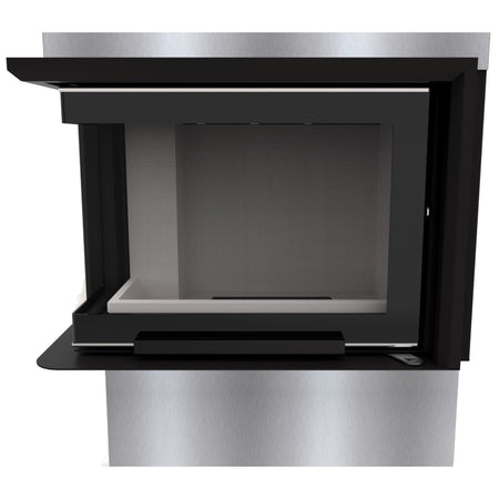 KRETZ | Kamineinsatz F 110 | Eckkamin links | Schiebetür | 10 kW 