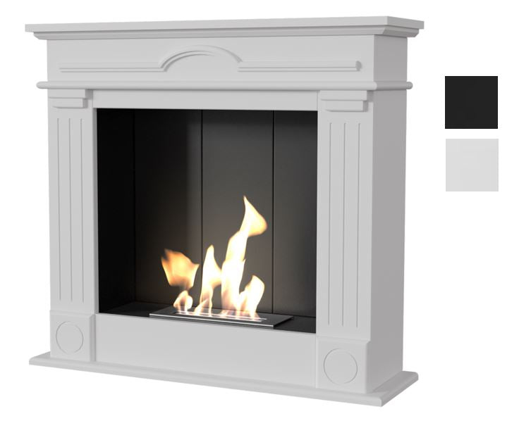 Kratki Biokamin December P inkl. MDF-Verkleidung in weiß oder schwarz ➔ Klimaworld