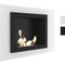 Kratki Biokamin / Wandkamin Oscar in weiß oder schwarz