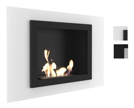 Kratki Biokamin / Wandkamin Oscar in weiß oder schwarz ➔ Klimaworld.com