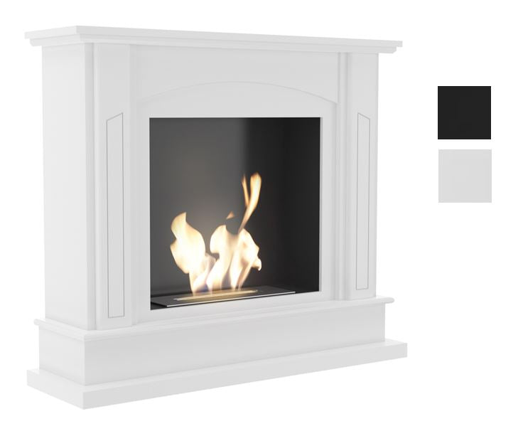 Kratki Biokamin February inkl. MDF-Verkleidung in weiß oder schwarz ➔ Klimaworld