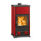 La Nordica Holzofen Kaminofen Fedora | Keramik bordeaux | 8,3 kW