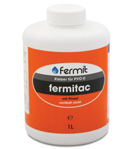 Fermit| Fermitac PVC-U Klebstoff| 1 l Flasche m. Pinsel