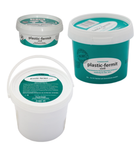 Plastic-Fermit-weiß 1 kg Dose