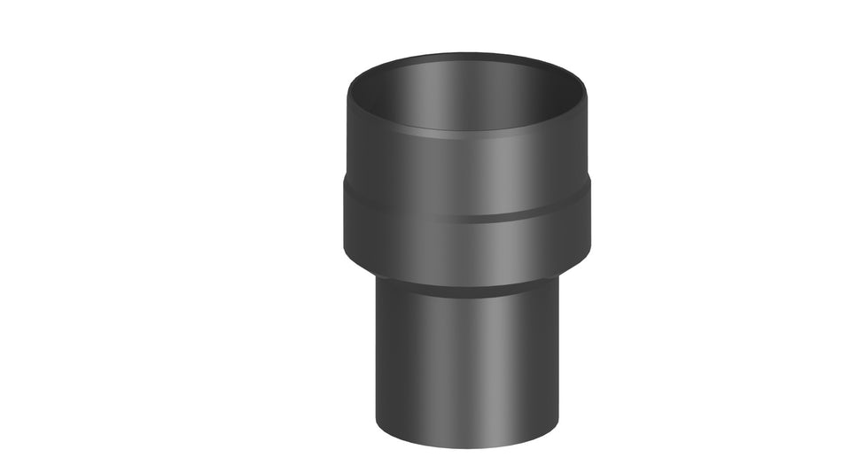 Ofenrohr/ Rauchrohr/ Erweiterung Dn Ø 110-150mm, lackiert - schwarz