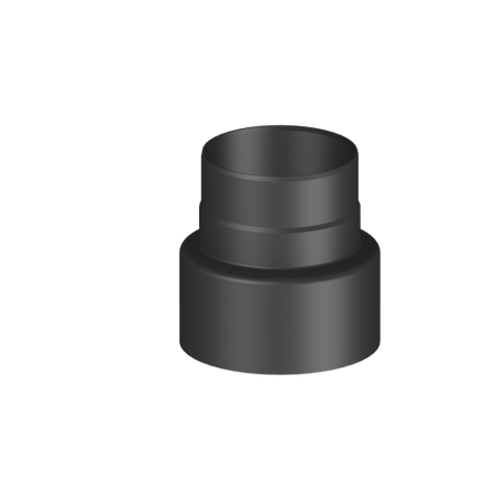 Ofenrohr/ Rauchrohr/ Reduzierung Ø 200-160mm, lackiert schwarz