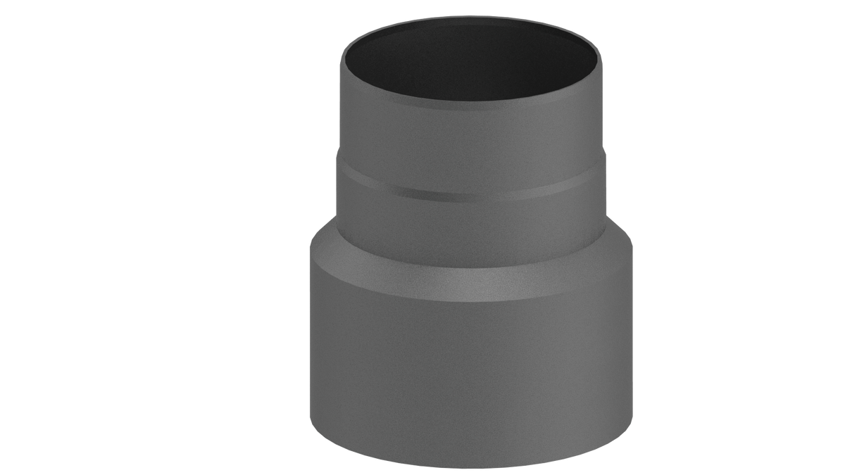 Ofenrohr/ Rauchrohr/ Reduzierung Ø 180-130mm, lackiert gussgrau