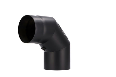 Rauchrohrbogen | 90° FERRO Ø 150mm mit Reinigungsöffnung