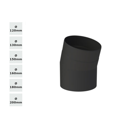 Jeremias Ofenrohr/Winkel 30° ohne Reinigungsöffnung