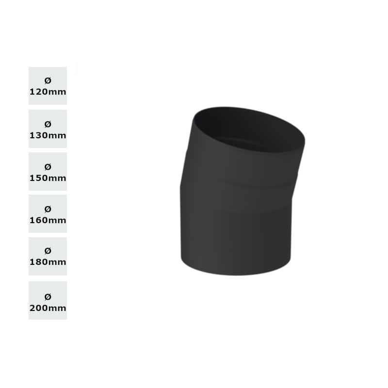 Jeremias Ofenrohr/Winkel 30° ohne Reinigungsöffnung