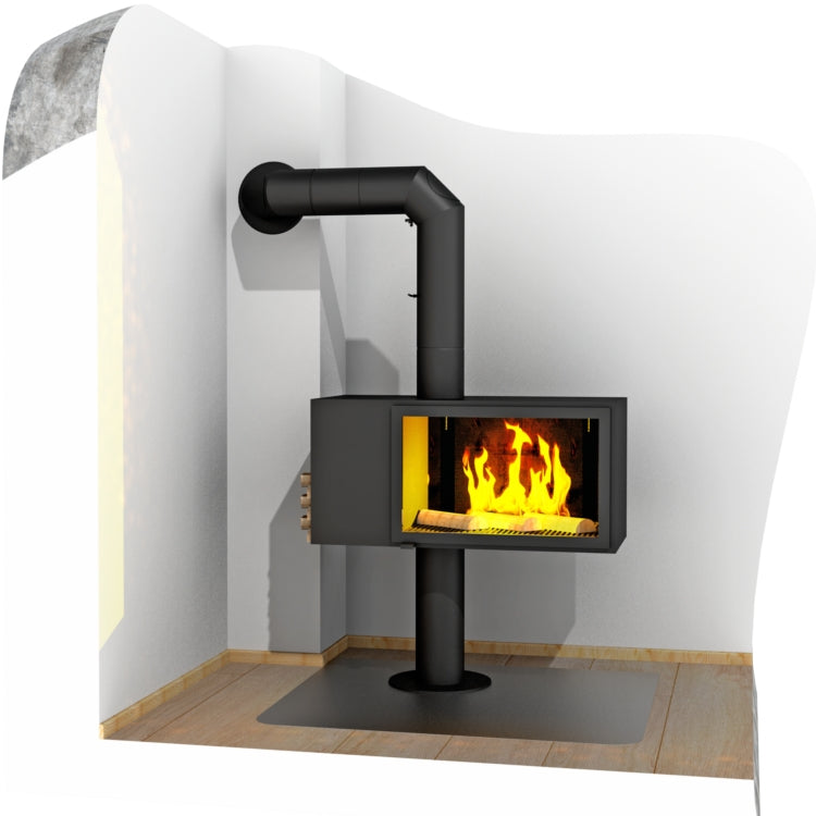 Winkelrohr / Ofenrohr / Rauchrohr FERRO Durchmesser 130mm