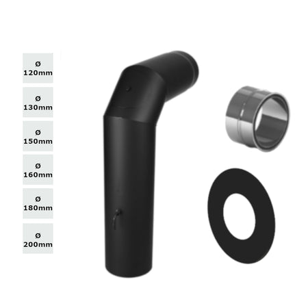 Jeremias Winkelrohr Set-FERRO Anschluss oben 90°