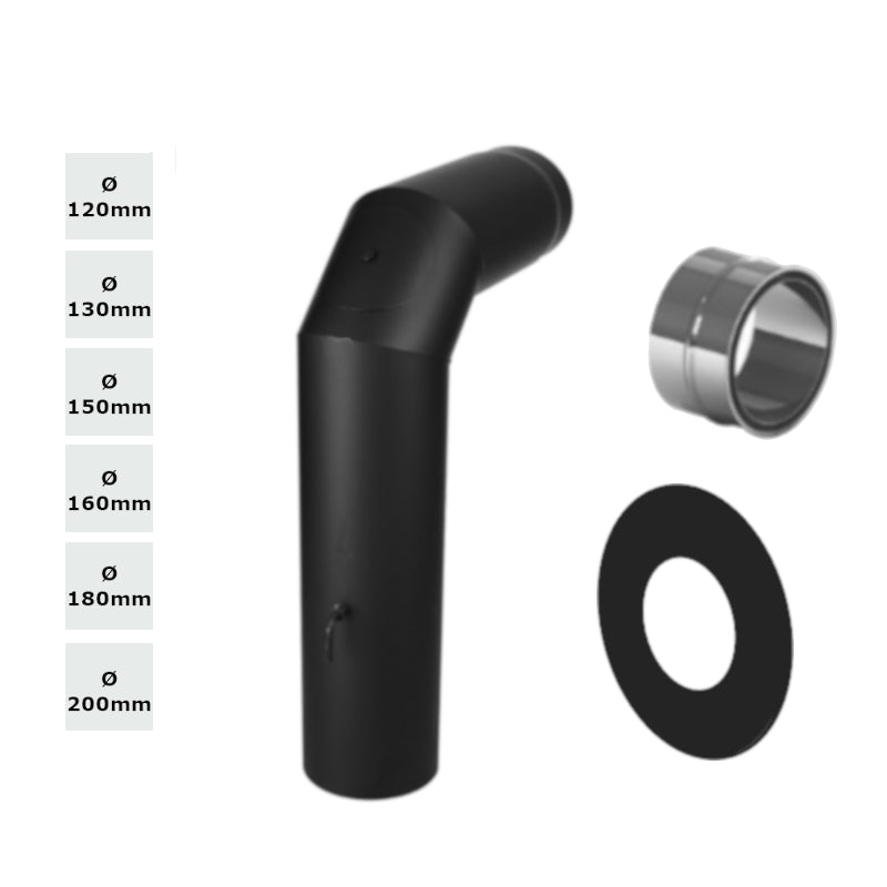 Jeremias Winkelrohr Set-FERRO Anschluss oben 90°