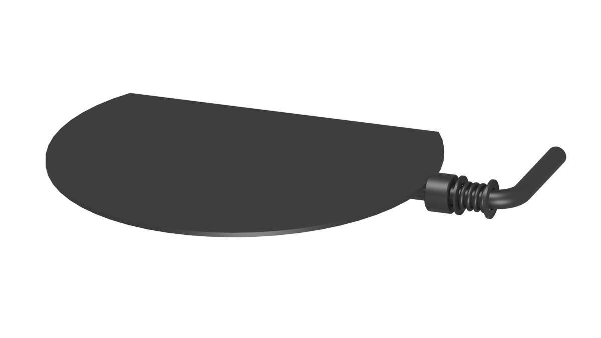 Jeremias Drosselklappe für Rauchrohre | Schwarz