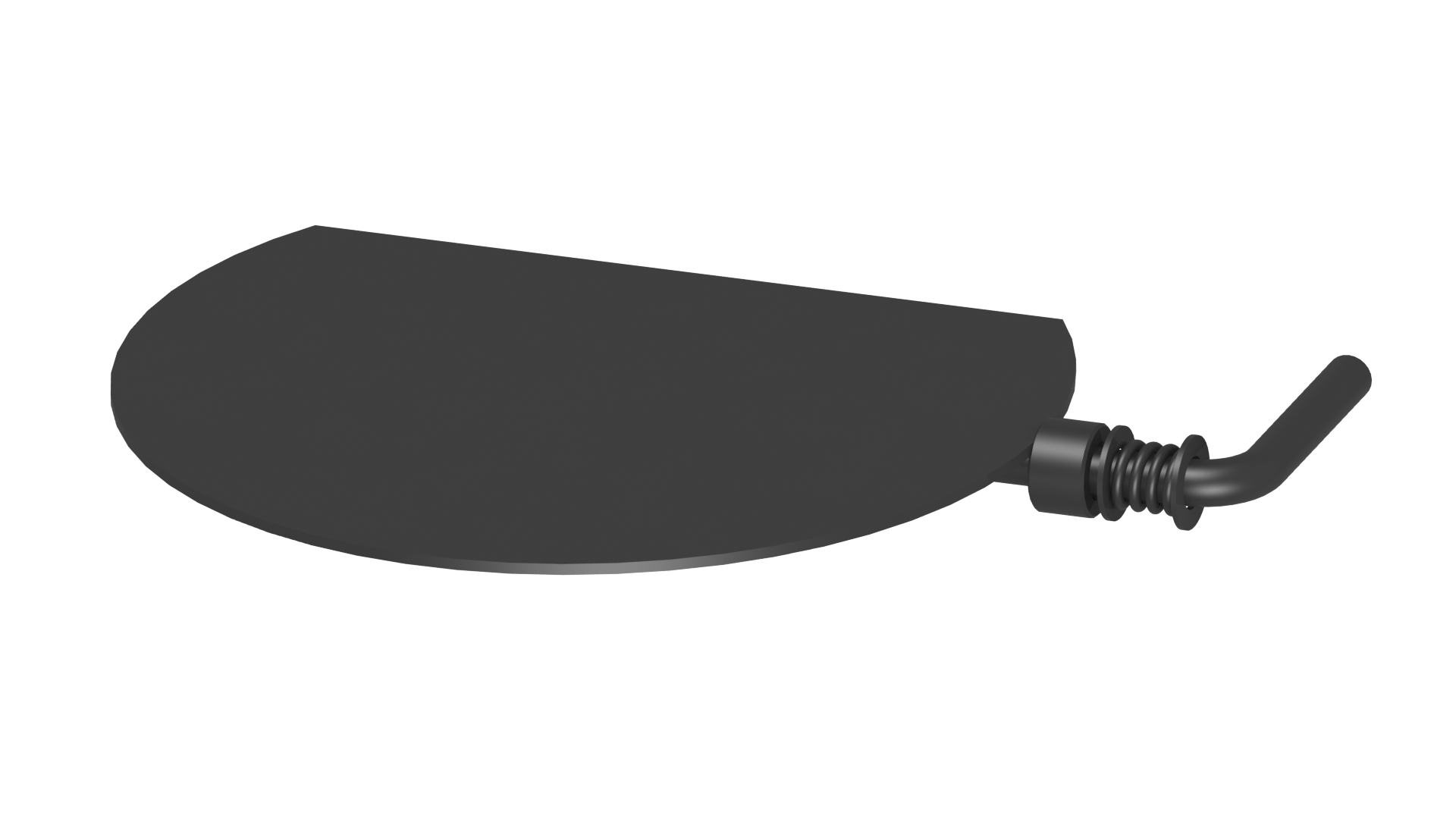 Jeremias Drosselklappe für Rauchrohre | Schwarz