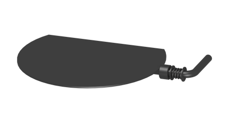 Jeremias Drosselklappe für Rauchrohre | Schwarz