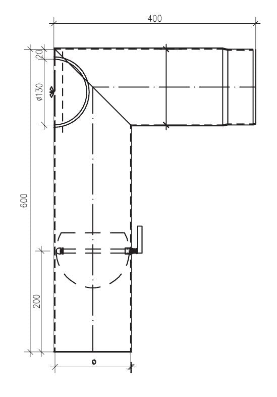 Kniewinkelrohr FERRO LUX 