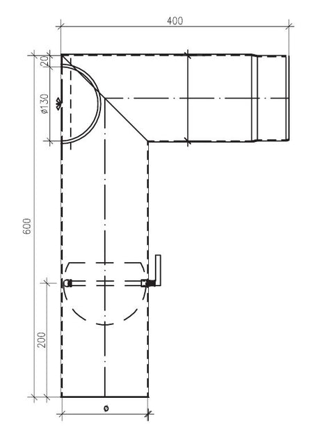 Kniewinkelrohr FERRO LUX 