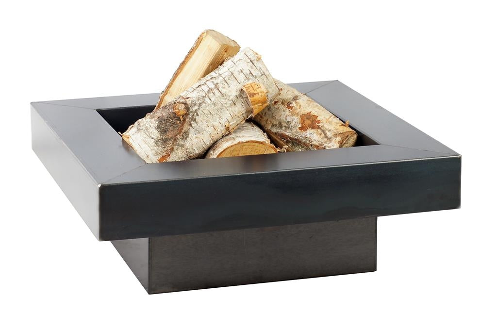 Gardener viereckige Feuerschale TF-FS 104-3 aus Rohstahl // Klimaworld.com