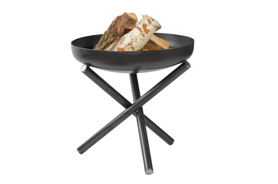 Gardener hohe Feuerschale mit gekreuzten Beinen TF-FS 110-1 aus Rohstahl // Klimaworld.com