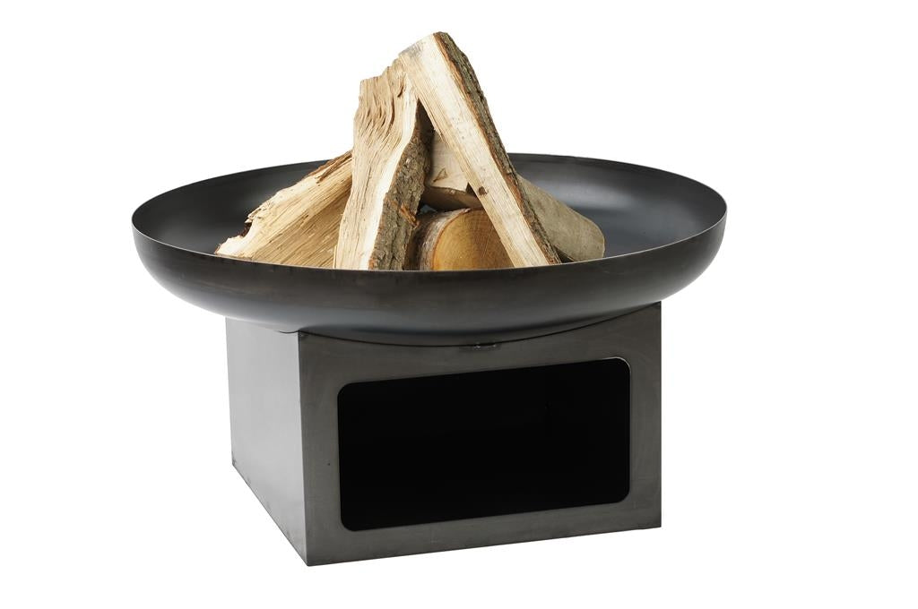 Gardener Feuerschale mit Holzlager Feuerschale TF-FS 111-1 | Klimaworld.com
