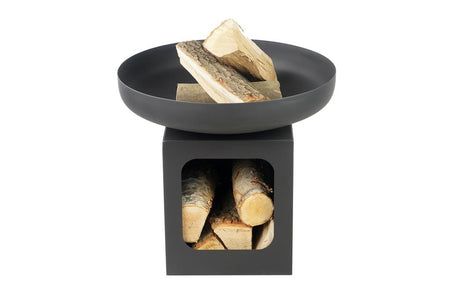 Gardener hohe Feuerschale mit Holzlager Feuerschale TF-FS 112-3 | Klimaworld.com