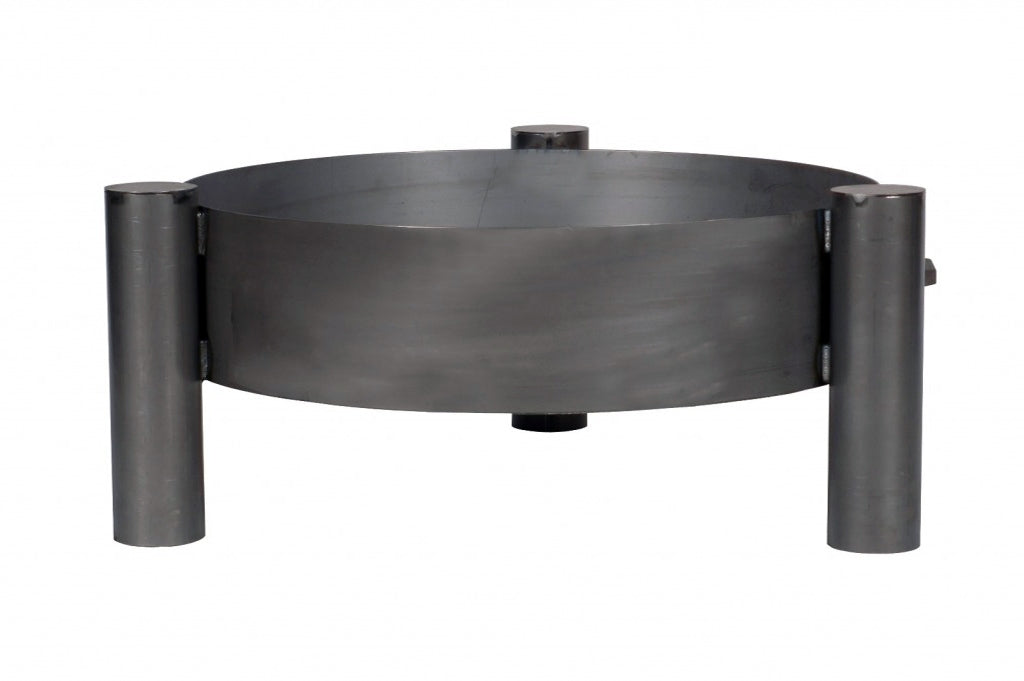 Gardener runde, stabile Feuerschale mit Griffen | Ø60cm x H 30cm | Klimaworld.com