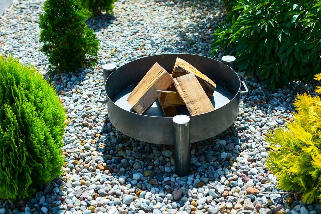 Gardener runde, stabile Feuerschale mit Griffen | Ø60cm x H 30cm | Klimaworld.com Ambientebild
