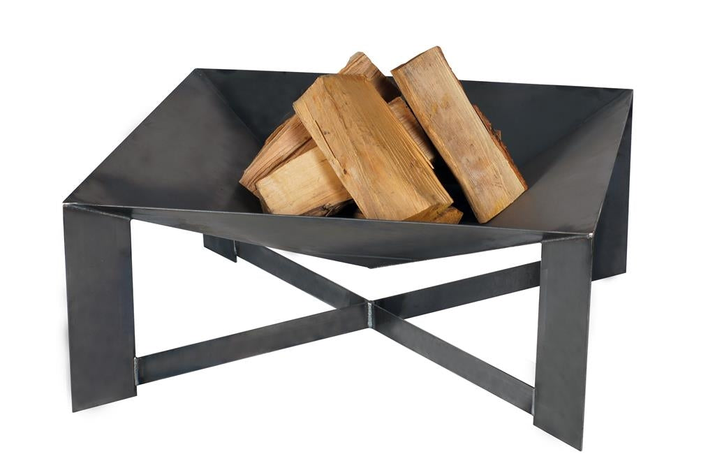 Gardener geometrische Feuerschale, schlankes Design TF-FS 114-1 aus Rohstahl // Klimaworld.com