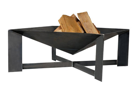 Gardener geometrische Feuerschale, schlankes Design TF-FS 114-2 aus Rohstahl // Klimaworld.com