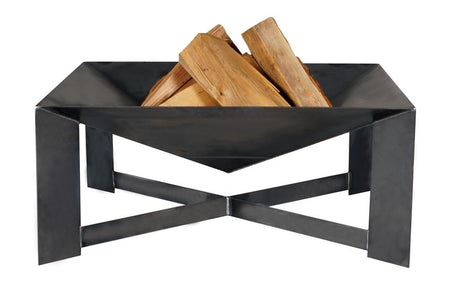 Gardener geometrische Feuerschale, schlankes Design TF-FS 114-3 aus Rohstahl // Klimaworld.com