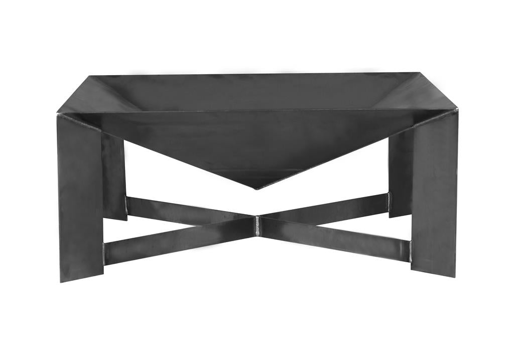 Gardener geometrische Feuerschale, schlankes Design TF-FS 114-3 aus Rohstahl // Klimaworld.com