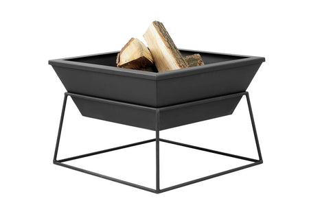 Gardener quadratische, abnehmbare Feuerschale | 50x50cm x H 30cm | TF-FS 115-2 | Klimaworld.com