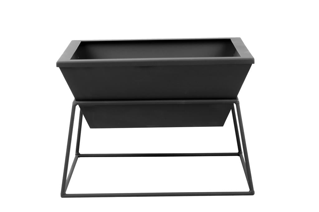 Gardener quadratische, abnehmbare Feuerschale | 50x50cm x H 30cm | TF-FS 115-2 | Klimaworld.com