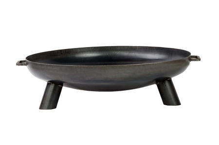 Gardener stabile, runde Feuerschale mit Griffen | Ø60cm x H 24cm | TF-FS 116-1 | Klimaworld.com