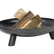 Gardener stabile, runde Feuerschale mit Griffen | Ø70cm x H 25cm