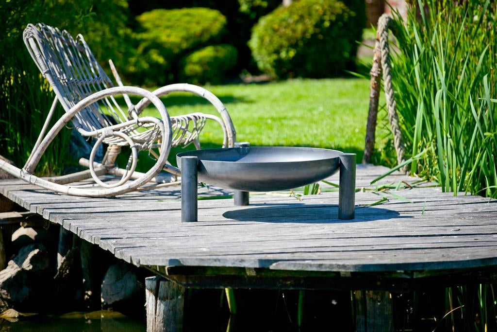 Gardener runde, stabile Feuerschale | Ø60cm x H 30cm | TF-FS 118-1 | Klimaworld.com Ambientebild